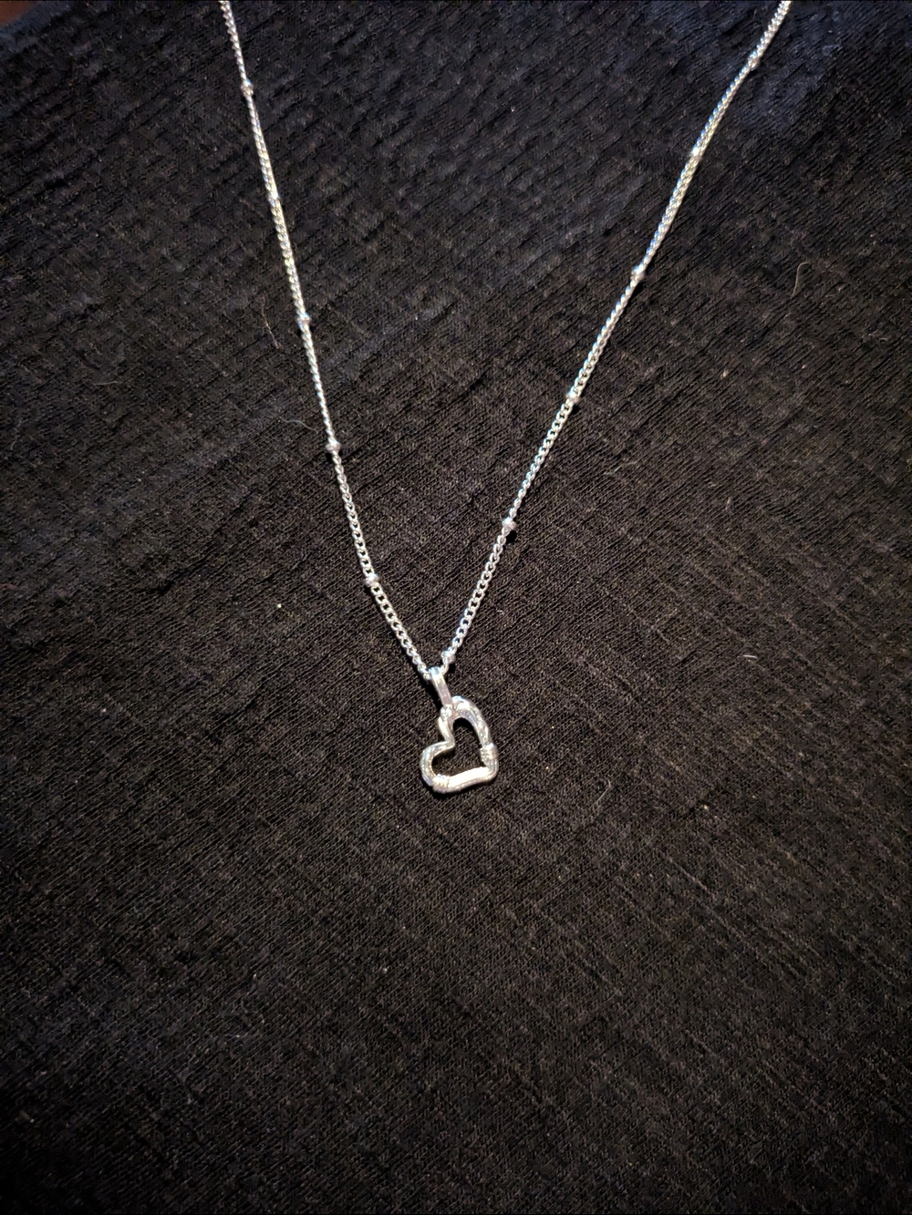 Silver Heart Pendant Necklace - Timeless Women Jewelry